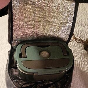 Green Camera Bag with Insulated Interior